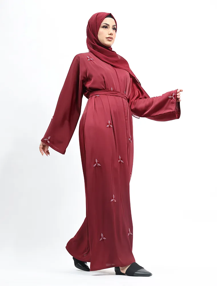 Maroon Hawa Abaya